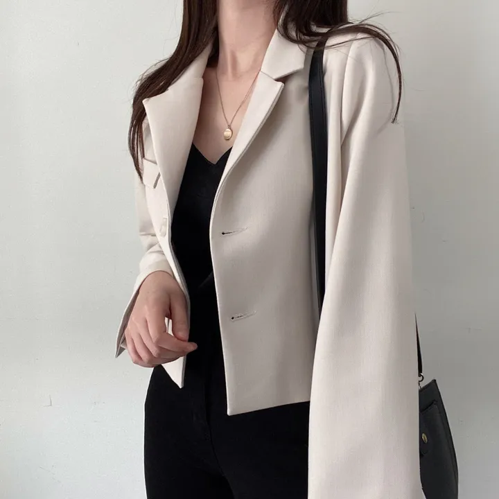 봄자켓🌷(백화점퀄) 어텀 메이비 소매트임 숏 자켓 상세 이미지 30