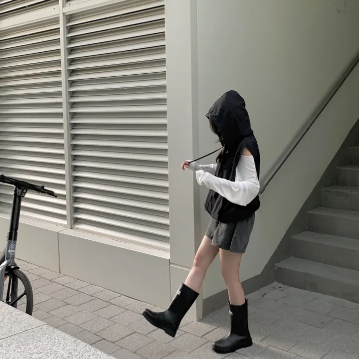 레코드 후드 나일론 조끼 : record hoodie Anorak vest - 4 color 상세 이미지 56