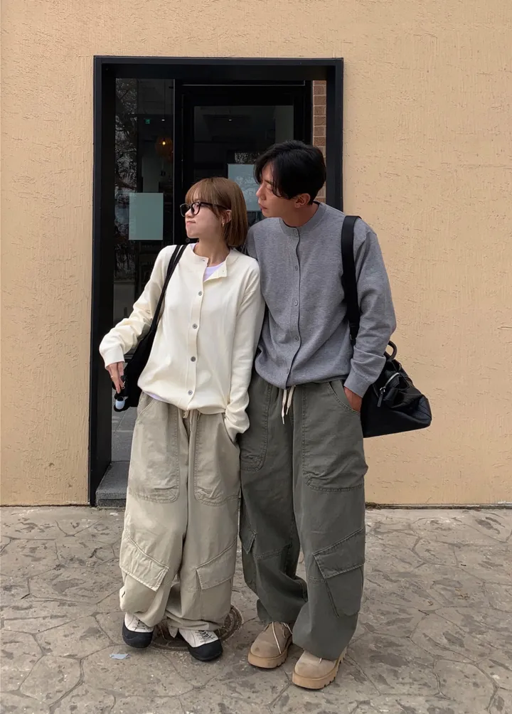 [활용도up!] (UNISEX) 소프트 에센셜 라운드 가디건 상세 이미지 12