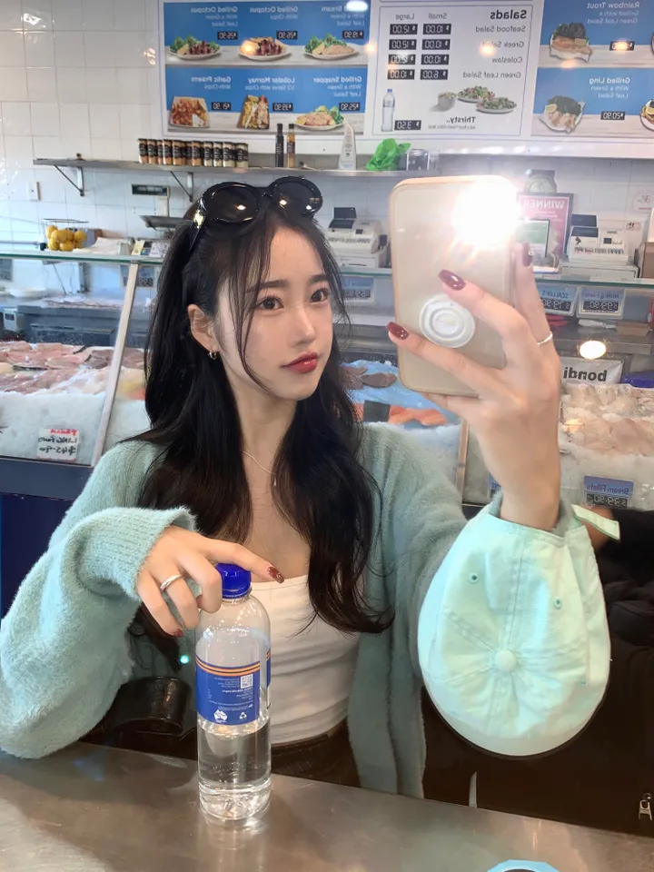 *극세사 이불속 느낌[변형,털빠짐x/색감보장] 유니섹스 앙고라 모헤어 브이넥 루즈핏 니트가디건-12col 상세 이미지 16