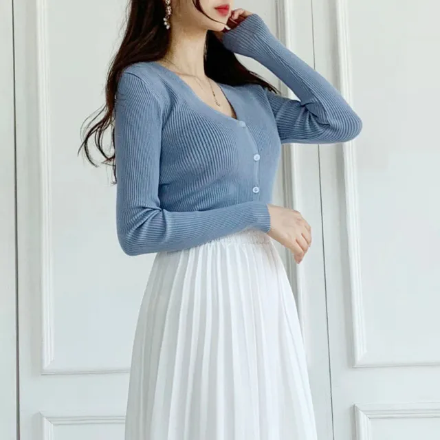 [묶음할인] 소프트 촉감 브이넥 글램핏 골지 가디건 ﻿아이보리 베이지 블랙 연두 소라 핑크 연보라 와인 카키 겨자 에메랄드 개강룩 새내기룩 봄 벚꽃룩 꽃놀이룩 개강여신 상세 이미지 60