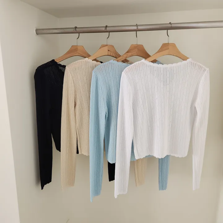 [썸머/데일리]웨이브 펀칭 썸머 가디건(4컬러) 상세 이미지 58
