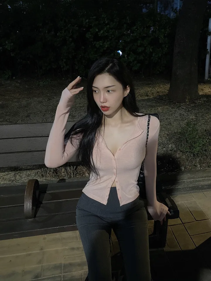 [당일출고] [국내/자체제작] 고급 울 스판 여리핏 단추 가디건 티 5컬러 상세 이미지 9