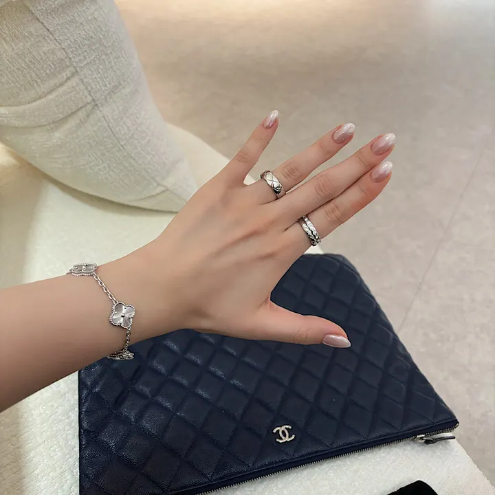 오늘출발/(high quality)18k  퀄팅 미니 다이아 가드링 세트 상세 이미지 25
