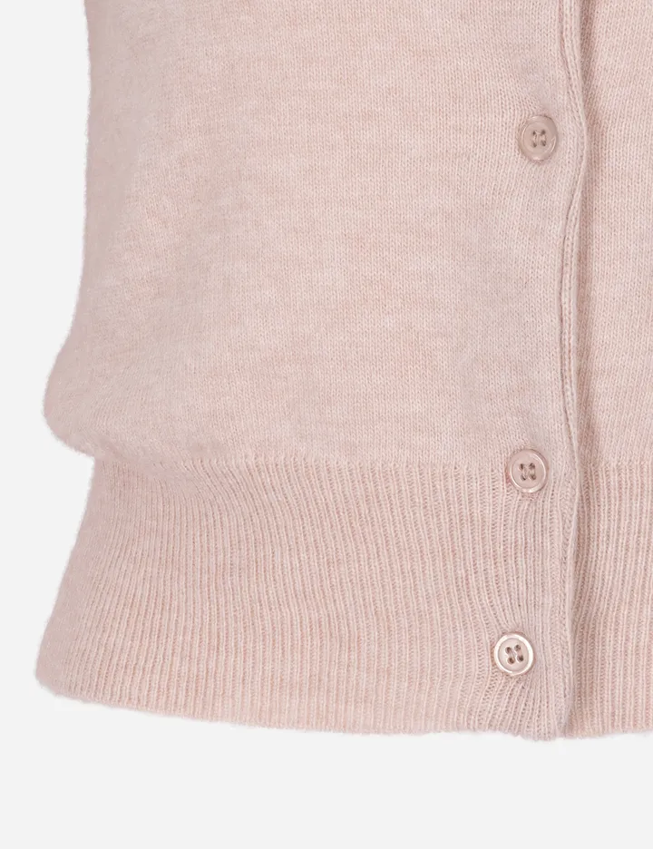 CASHMERE CROP ROUND NECK KNIT CARDIGAN 캐시미어 크롭 램스울 라운드 라운드넥 니트 가디건 상세 이미지 2