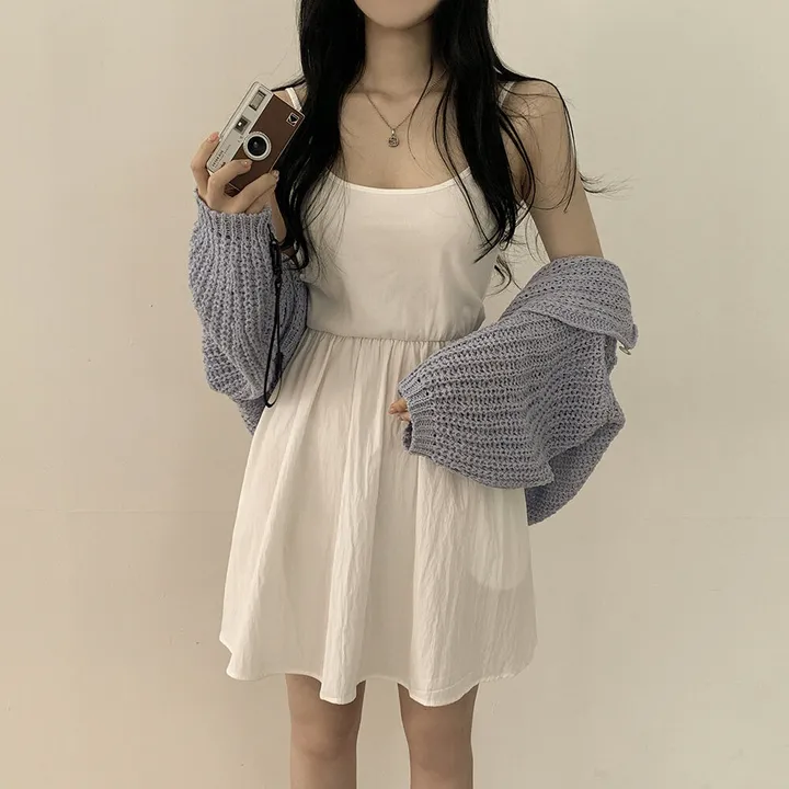 [고퀄!살탐방지] 왕박시 린넨 부클 여름니트 벌룬 크롭가디건 상세 이미지 14