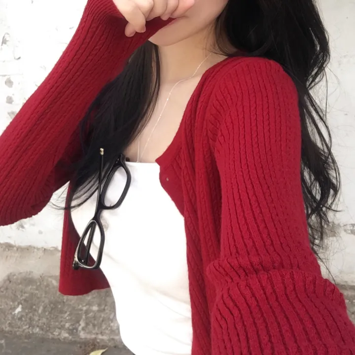 [고퀄❤️/데일리가디건] 프렌치 슬림핏 라운드 꽈배기 니트 긴팔 가디건 봄신상 간절기아우터 데일리템 레이어드 여리핏 5color 상세 이미지 8
