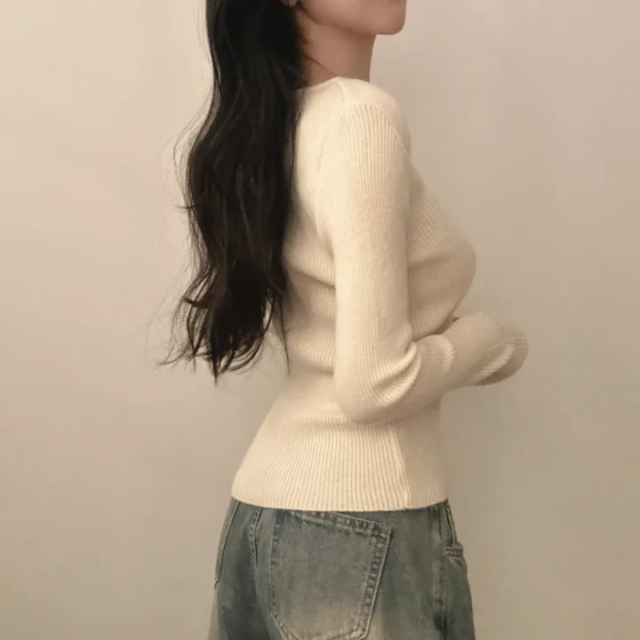 [부들소재,퀄좋아요!] 데일리핏~ 슬림 골지 단추 니트 가디건 5color 상세 이미지 5