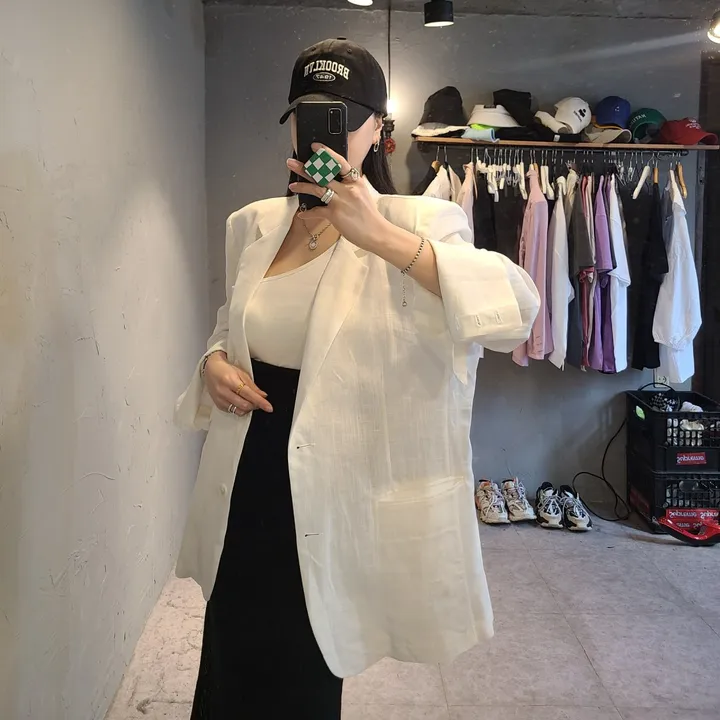 오버핏 대디 린넨자켓 상세 이미지 23