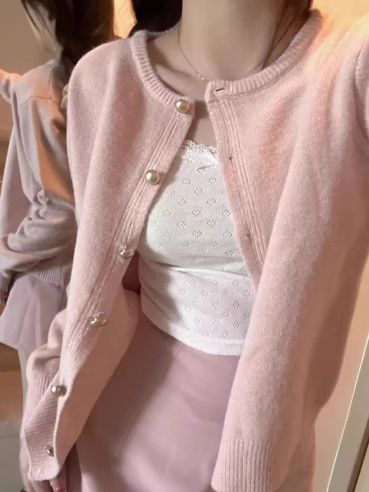 봄가디건 봄아우터 데일리 토끼 자수 상세 이미지 4