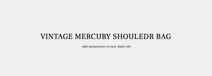 vintage mercury shoulder bag 상세 이미지 1