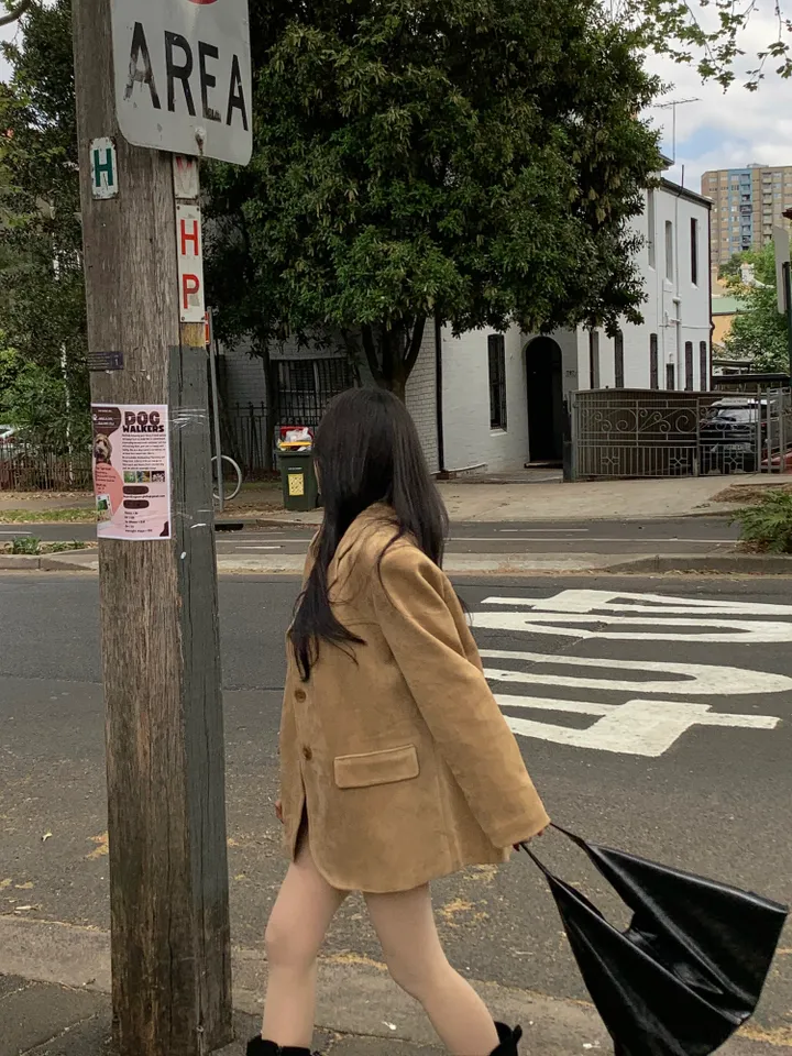 *찐고퀄[핏보장] 왕보들 스웨이드 루즈 카라 버튼 클래식 전체 안감 자켓-2col 상세 이미지 28