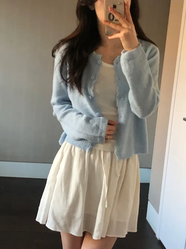 [봄신상/여리핏] 모헤어 러블리 프릴 파스텔 울 가디건 -4colo 상세 이미지 41