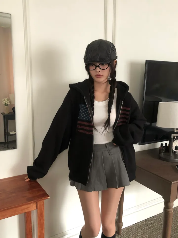 르빌 빈티지 아메리카 후드집업 상세 이미지 14