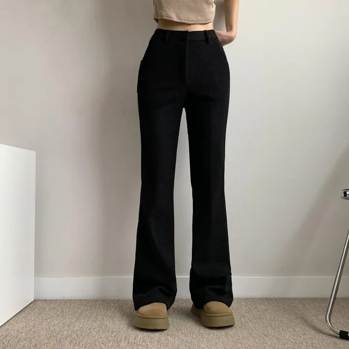 *코듀로이* ~2XL [기장선택/융기모] 도톰 스판 골덴 히든밴딩 하이웨스트 슬림부츠컷 슬랙스 고퀄 몸매보정 키작녀 키큰녀 빅사이즈 상세 이미지 23