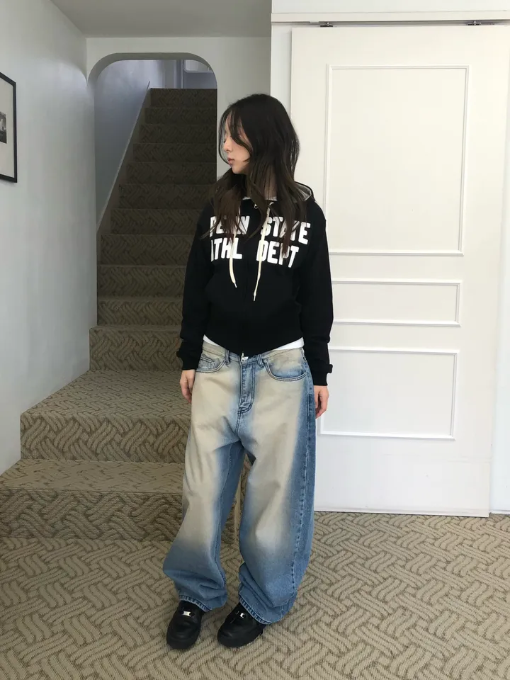 후드 포인트 패치 후드집업 상세 이미지 10
