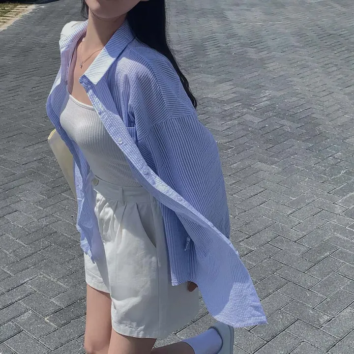 [화이트 비침X/🤍1천장돌파]츄리닝보다 편한, 비죠 원버튼 코튼 숏팬츠 상세 이미지 11