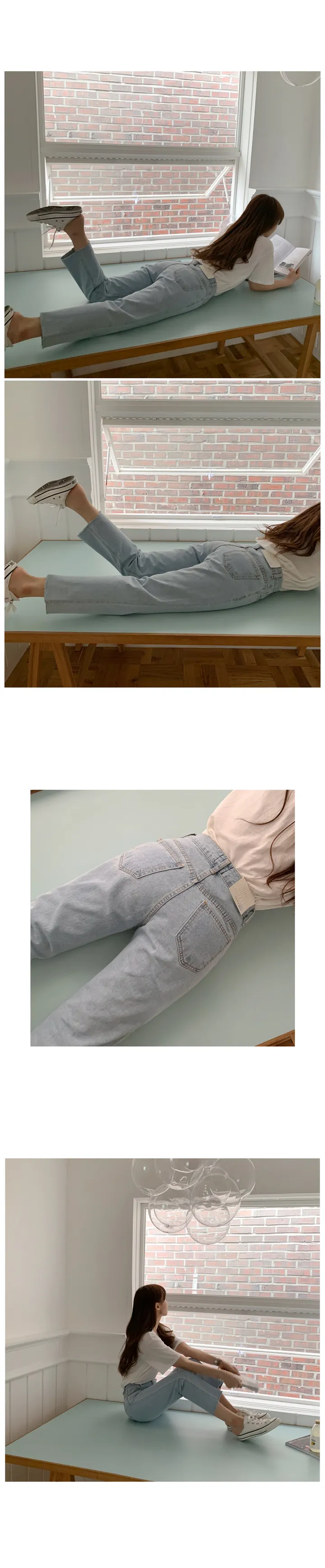 '당일발송'[landmade]인생핏키작녀썸머데님일자팬츠 (2color)'S-XL사이즈' 상세 이미지 13