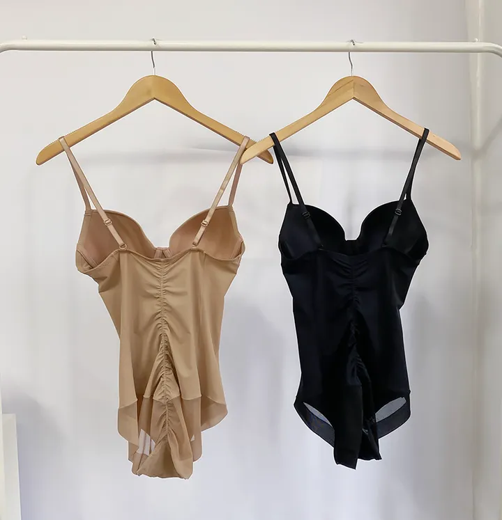 [체형커버필수품!] 3size 베이직 브라캡 내장 군살 보정속옷 올인원 바디셰이퍼 2color 상세 이미지 3