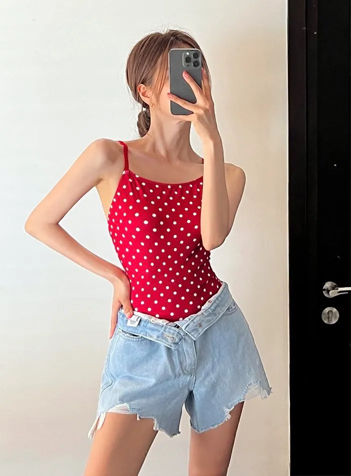 도트모노키니 땡땡이 수영복 여름비키니 비치웨어 워터밤 상세 이미지 10