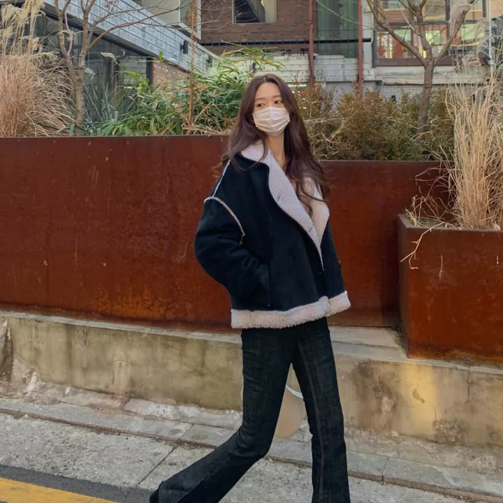 [심쿵핏/털빠짐X] 따뜻 도톰 파스텔 루즈핏 앙고라 모헤어 크롭 브이넥 벌룬 소매 깃털 퍼 니트 가디건 상세 이미지 65