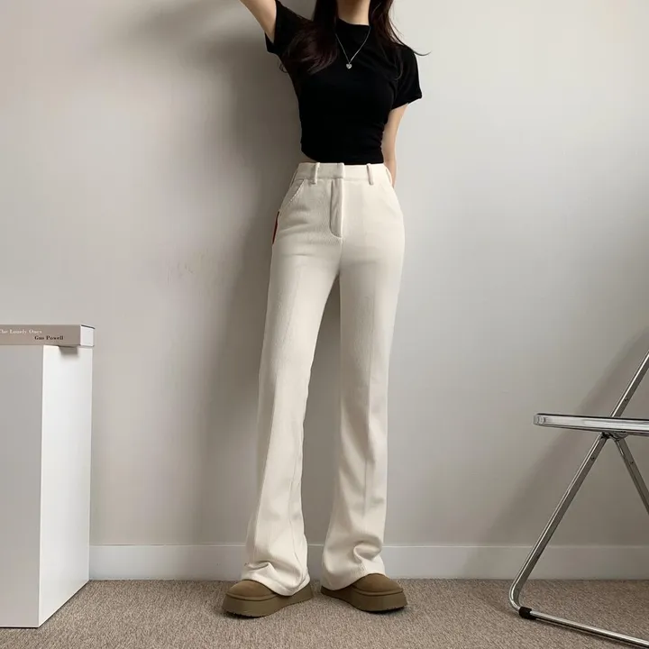 *코듀로이* ~2XL [기장선택/융기모] 도톰 스판 골덴 히든밴딩 하이웨스트 슬림부츠컷 슬랙스 고퀄 몸매보정 키작녀 키큰녀 빅사이즈 상세 이미지 24