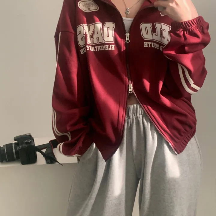 [후기보장*.*/🤎] 필드 라인 배색 투웨이 카라 레터링 집업,점퍼 - 4color 상세 이미지 20