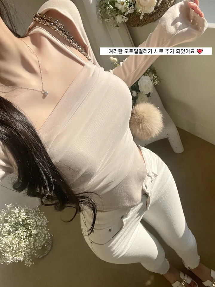 당일🚚[컬러추가❤]4계절티 메쉬 망사 레이어드 볼레로 긴팔t 상세 이미지 12