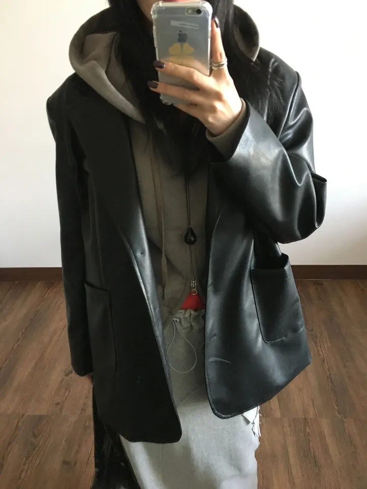 피그먼트 크롭 후드 집업 (4color) 상세 이미지 37