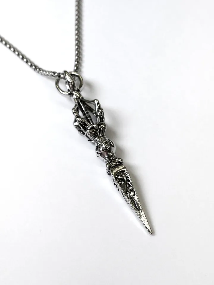 [s.steel] sculpture necklace | 조각 빈티지 목걸이 써지컬 상세 이미지 4