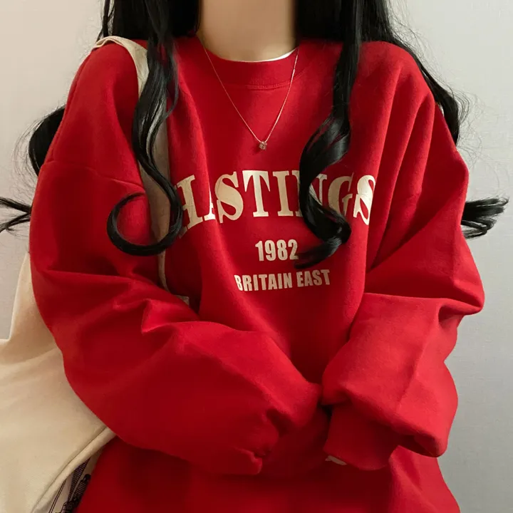 [데일리/기모] 헤이스팅 레터링 오버핏 맨투맨 상세 이미지 5