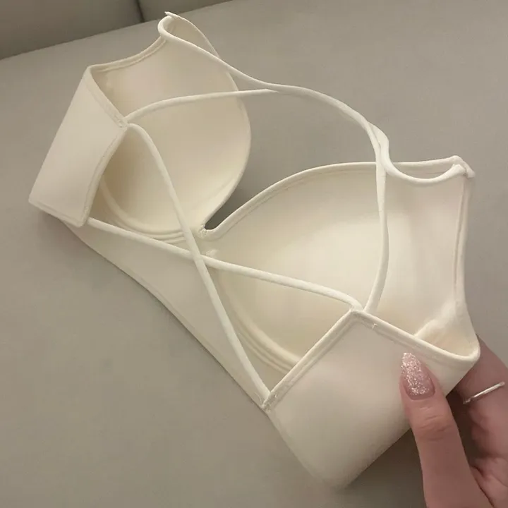 [ 유사상품주의❤️‍🔥] 인생 3d 홀터넥 볼륨 브라렛 노와이어브라 브라 브래지어 속옷 옆볼륨  심리스브라 상세 이미지 29
