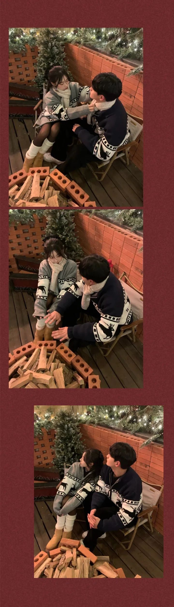 [🔥MADE/크롭ver.추가🔥] 메리 밤비 집업 커플집업 연말룩코디💕 상세 이미지 10