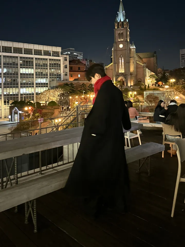 룩 다트 맥시 오버핏 울 코트 상세 이미지 40
