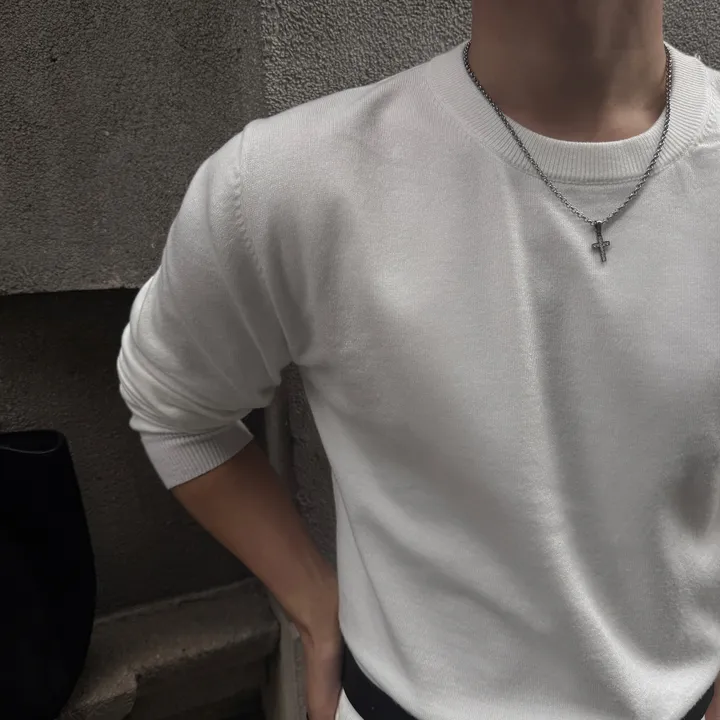 도스 큐빅 크로스 실버 네크리스 상세 이미지 31