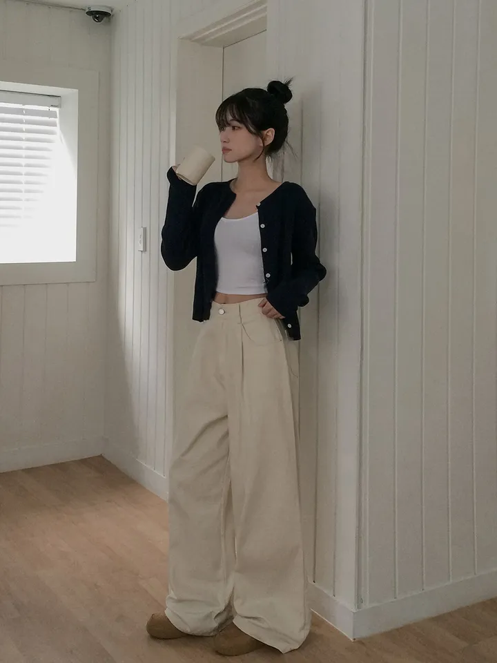+영상[핏강추🤎] 틴츠 핀턱 코튼 와이드핏 롱 팬츠 3colors 상세 이미지 11