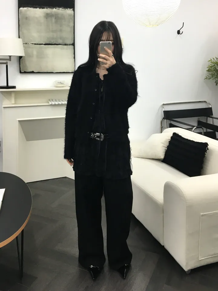 [최저가 할인중%🌼]스노우 퍼 가디건 3color 상세 이미지 32