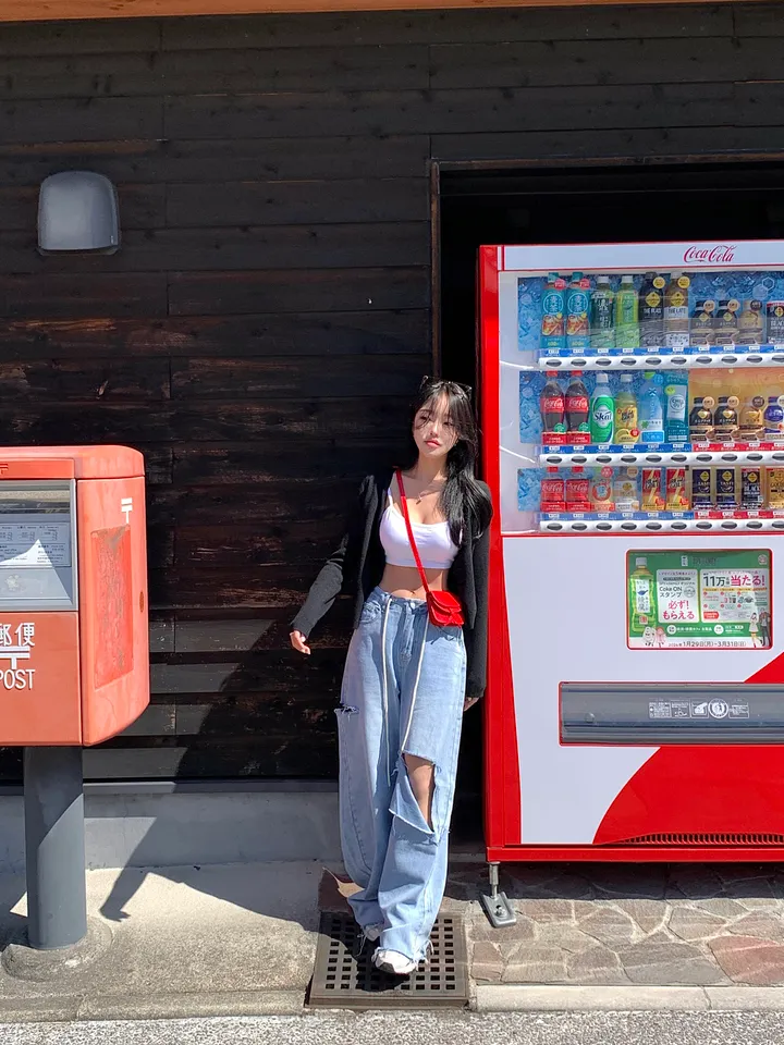 [*말라보여요/스트링조절] 스트링 끈조절 컷팅 와이드 데님 연청 찢청 봄팬츠 청바지-3size 상세 이미지 10