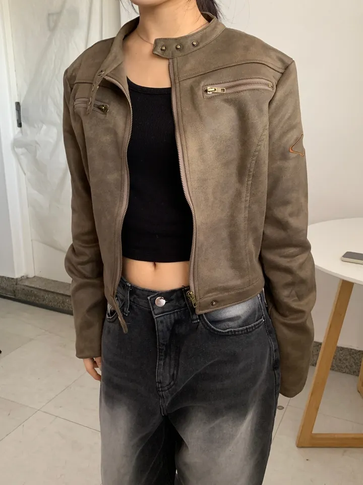 [빈티지힙🧸] 노카라 라이더 레더 가죽 자켓 상세 이미지 18