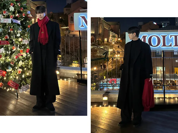 룩 다트 맥시 오버핏 울 코트 상세 이미지 2