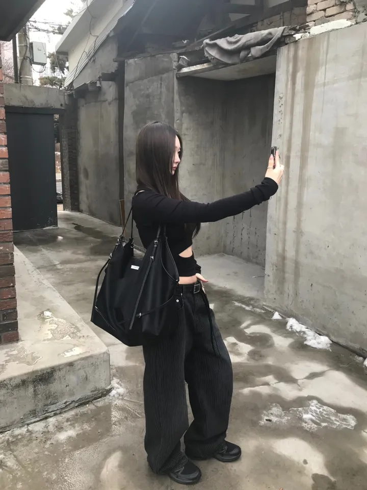 ♨주문폭주♨ #블랙 스트라이프 생지 데님 (당일 배송) 상세 이미지 22