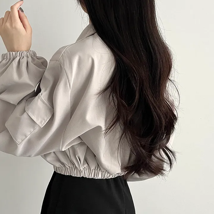 *봄신상*[아방핏!안감o 바람막이 항공점퍼 크롭점퍼] 솔로포켓투웨이집업자켓 상세 이미지 9