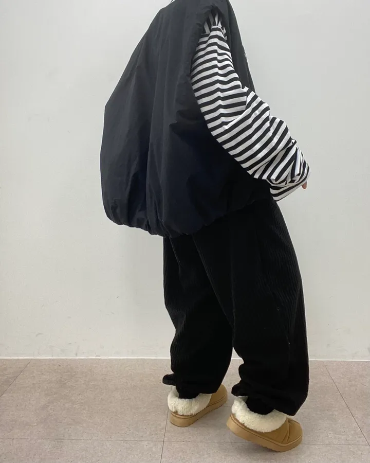 왕골 벨로아 조거 팬츠 빅사이즈 오버핏 (밴딩편해요) 4color 상 상세 이미지 40