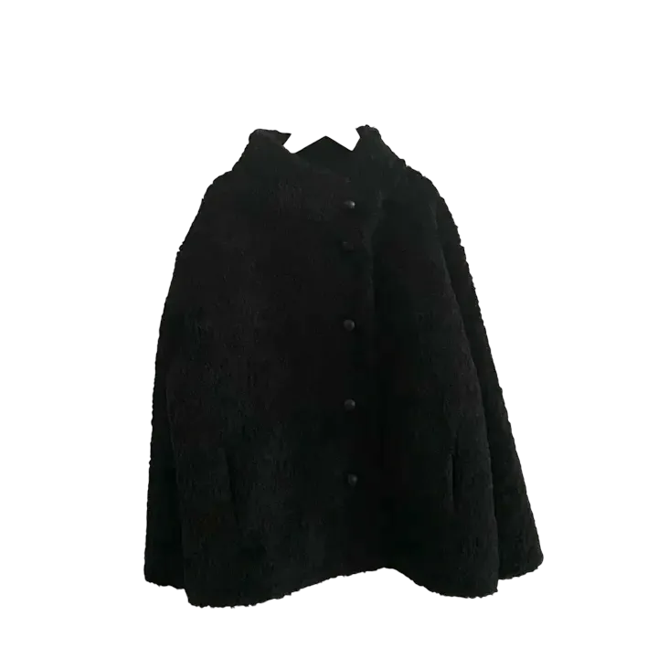 [저렴이X/기획] 테디베어 양털 뽀글이 오버핏 퍼자켓 하프 코트(4 colors) 상세 이미지 31