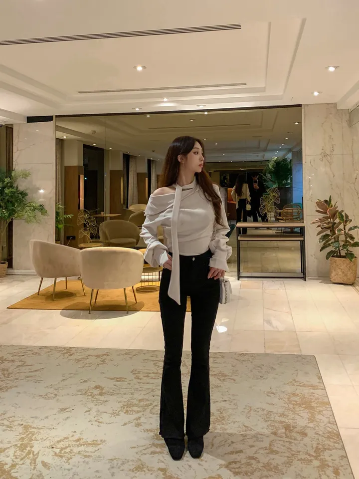 [따뜻기모🖤3기장5사이즈] 인생핏 쫀쫀 스판 슬림 딥블랙 허리밴딩 부츠컷 팬츠 하이웨스트 기모 면바지 기본 롱 숏 봄 간절기 S M L XL 2XL 상세 이미지 10