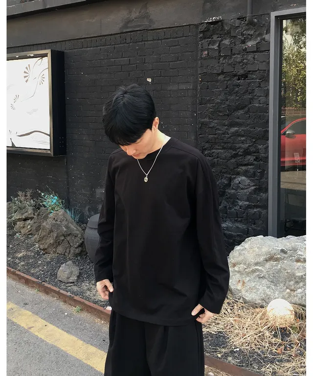 Pigment Track Line Layered Long Sleeve (3color) - 4910