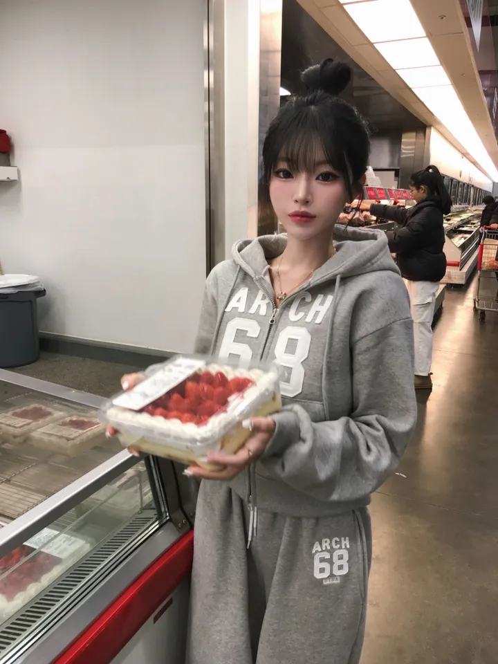[기모/봄까지쭉] 유어 기모 트레이닝 후드 집업 상세 이미지 1