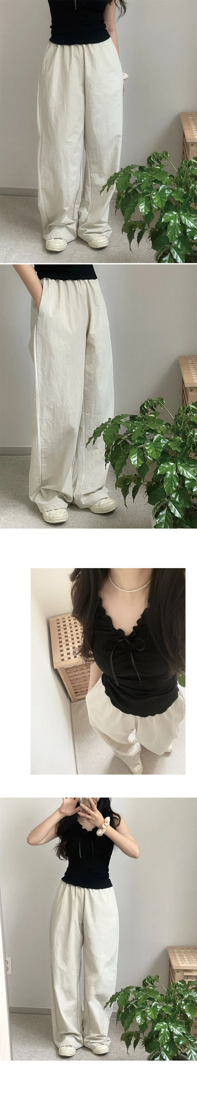 여름쿨팬츠🧊*MADE 숏/롱* 2개 묶음 할인🫶🏻 코코 바스락 팬츠 상세 이미지 8
