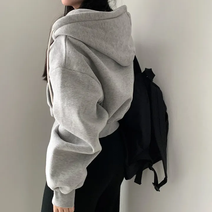 [완전인기✨/백염컬러 당일출고!] 자체제작 크치Made 꿈에 나온 핏, 투웨이 양기모 크롭 후드집업 ver 아우터 자켓 - zipup 상세 이미지 113