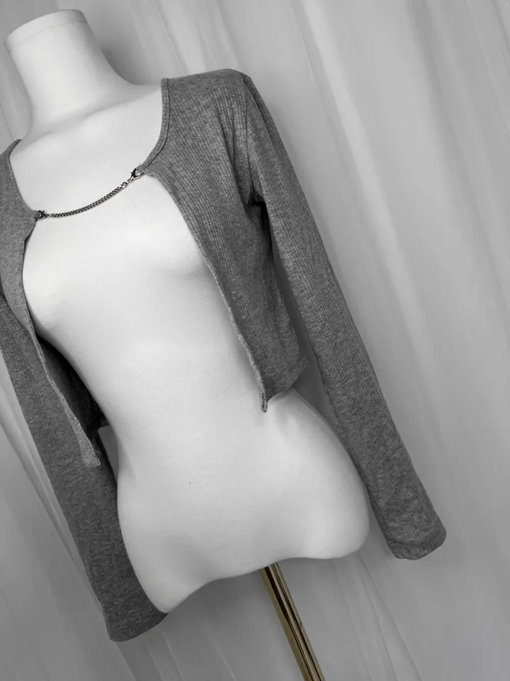 🚀당일발송🚀 chain cardigan / 유니크 체인 크롭 골지 끈 골지 볼레로 가디건 여름볼레로 여름가디건 크롭볼레로 크롭가디건 여름가디건 여름볼레로 상세 이미지 22
